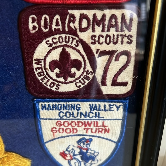 70s Vintage framed Boyscout Webelos patches badges pins merits - Picture 7 of 13